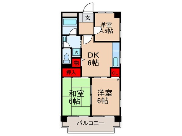 カ－サ東山の物件間取画像